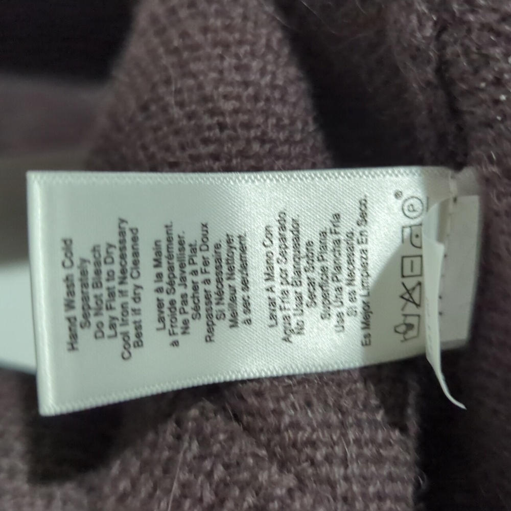 Nation LTD Baby Alpaca Wool Maroon Sweater Sz S $20 - Picture 6 of 11